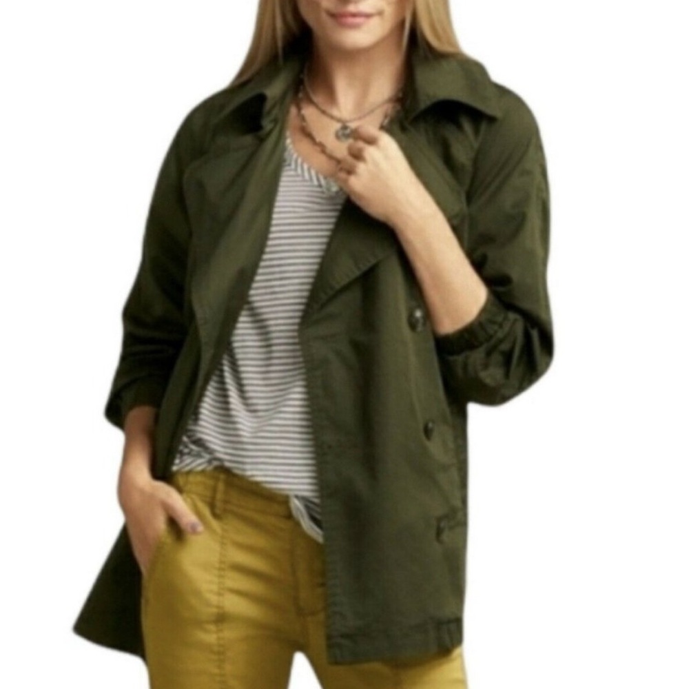 CAbi expedition olive green jacket coat